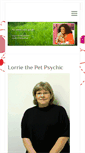 Mobile Screenshot of lorriethepetpsychic.com
